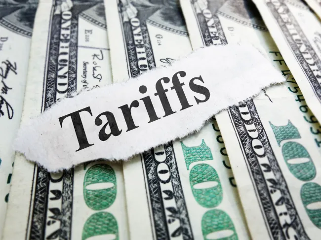 Tariff Newspaper headline